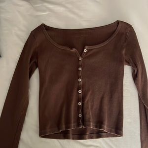 Brandy Melville brown long sleeve